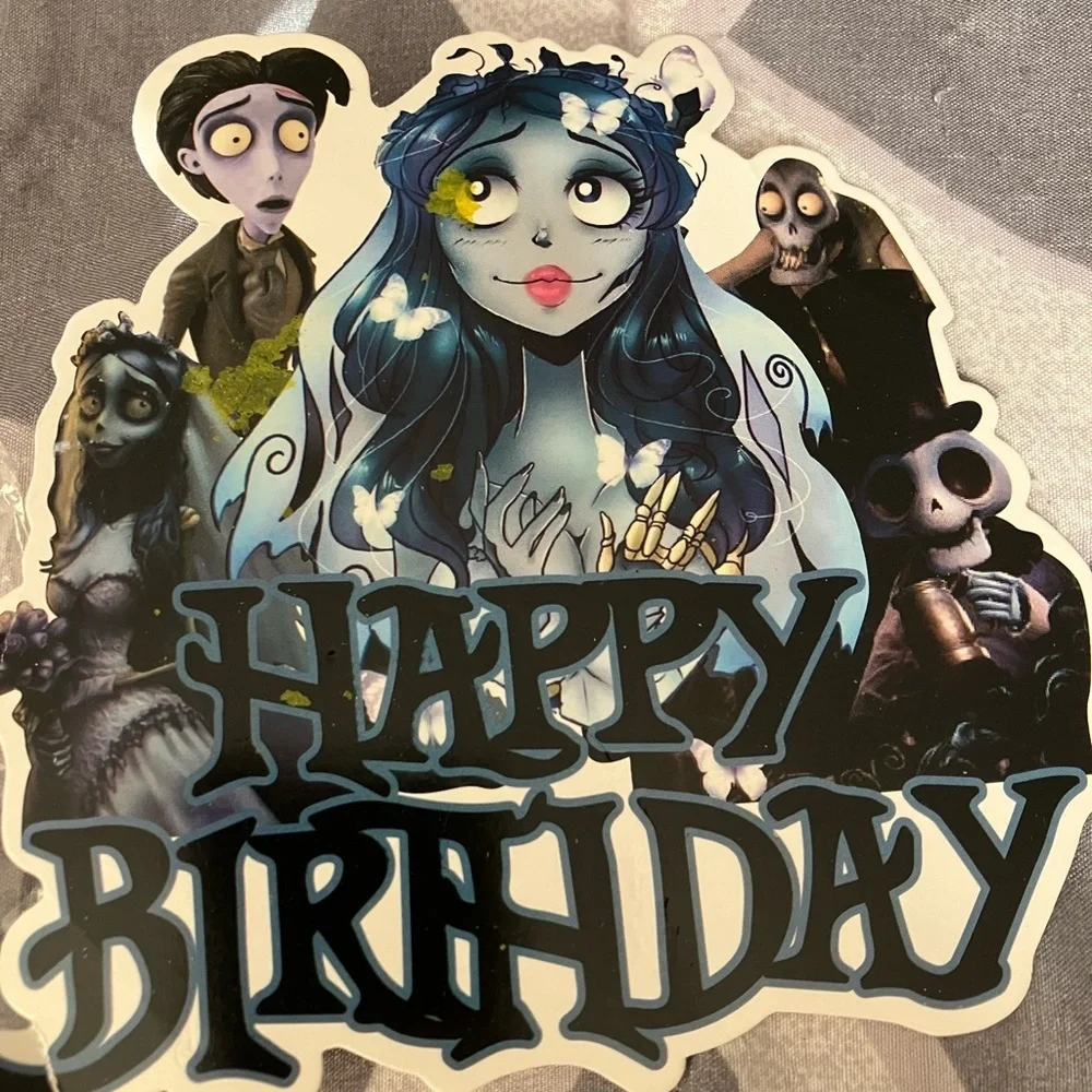 Corpse Bride Birthday Cake Toppers